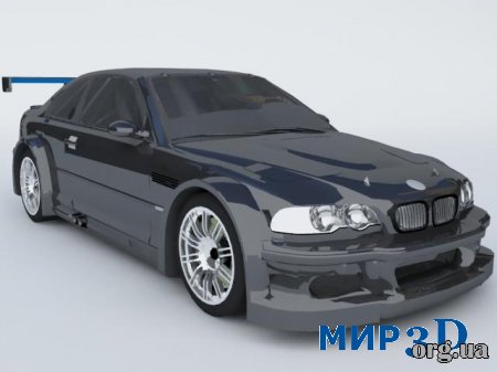 Модель автомобиля BMW m3 GTR для 3D MAX