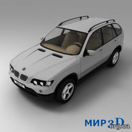 Модель немецкого джипа BMW X5 для 3D MAX