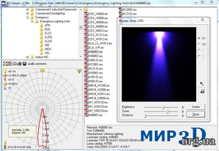 Плагин IES Viewer для 3 D MAX