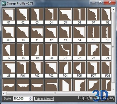 Скрипт SweepProfile для 3D MAX