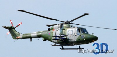 Чертеж Британского вертолета Westland Lynx