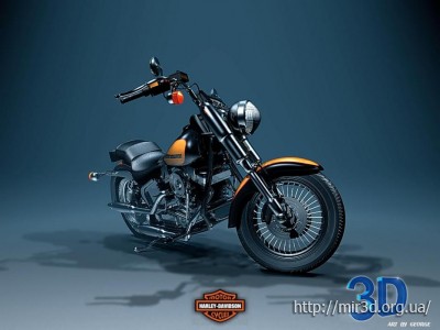 HARLEY-DEVIDSON 3D max модель бесплатно