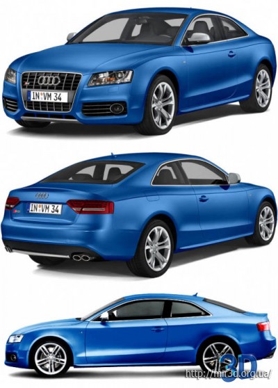 3D модель автомобиля Audi S5 coupe