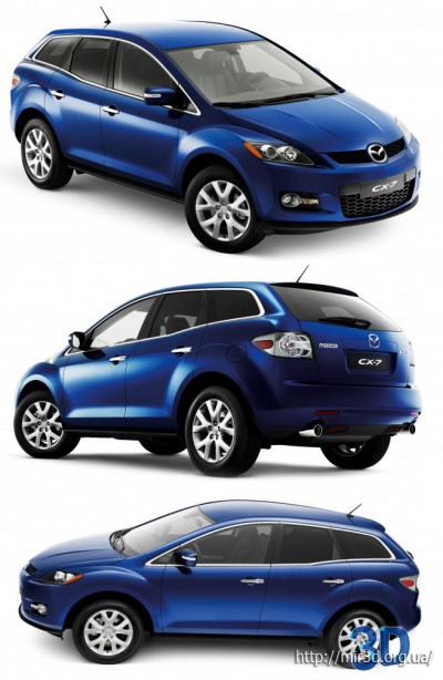 3D модель кроссовера Mazda CX-7