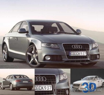 3D  модель  автомобиля  Audi  a4