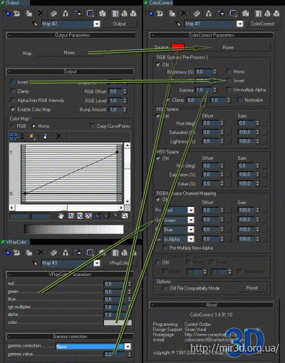 Плагин ColorCorrect_v3.4.125.15 для 3D MAX 2013