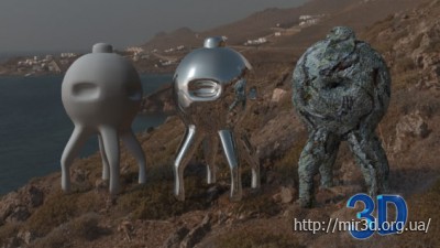 HDRI 360. Миконос побережье, Греция