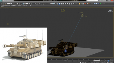 M109A6 Paladin 155-мм гаубица - модель для 3D Max