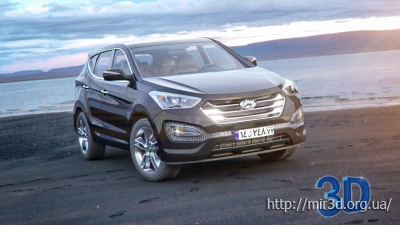 3D модель Hyundai SantaFe для 3D Max